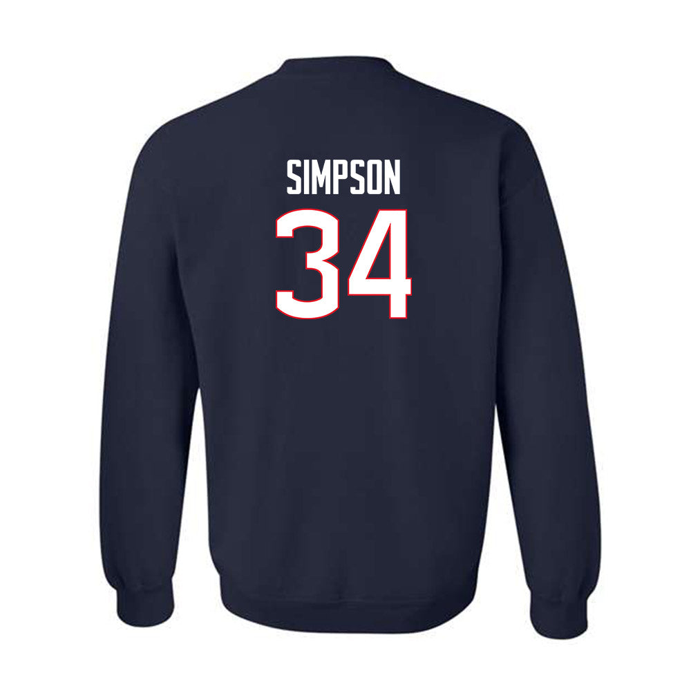 UConn - NCAA Men's Ice Hockey : Owen Simpson - Classic Shersey Crewneck Sweatshirt