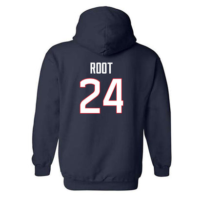 UConn - NCAA Baseball : Beau Root - Classic Shersey Hooded Sweatshirt