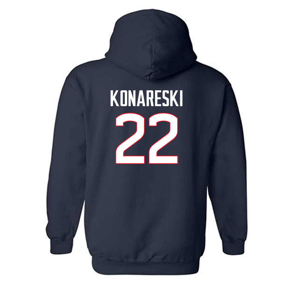 UConn - NCAA Women's Lacrosse : Chloe Konareski - Classic Shersey Hooded Sweatshirt-1
