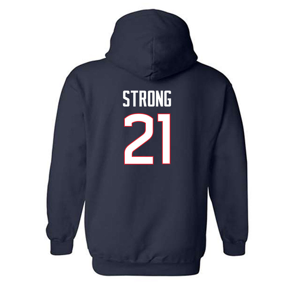 UConn - NCAA Women's Basketball : Sarah Strong - Classic Shersey Hooded Sweatshirt-1