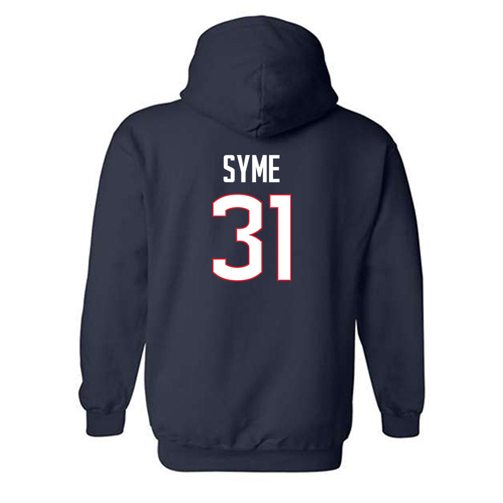 UConn - NCAA Women's Lacrosse : Madelyn Syme - Classic Shersey Hooded Sweatshirt-1