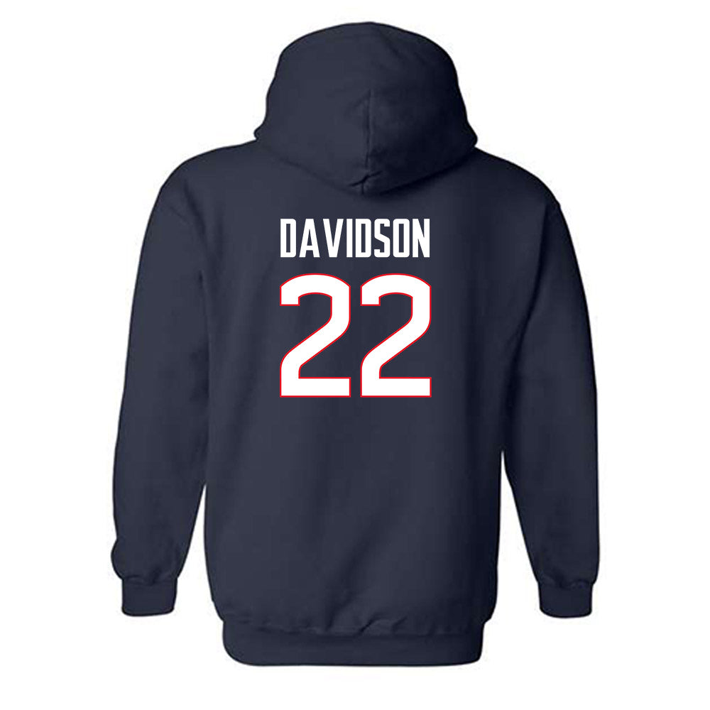 UConn - NCAA Women's Field Hockey : Abby Davidson - Classic Shersey Hooded Sweatshirt-1