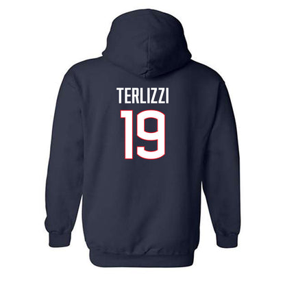 UConn - NCAA Women's Lacrosse : Jillian Terlizzi - Classic Shersey Hooded Sweatshirt-1