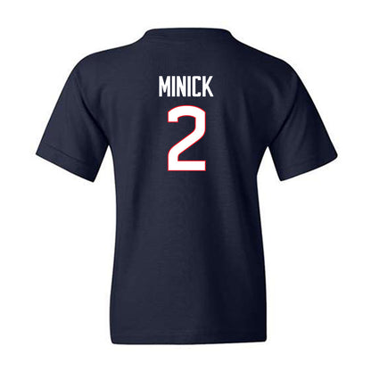 UConn - NCAA Baseball : Tyler Minick - Classic Shersey Youth T-Shirt-1