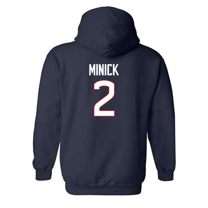 UConn - NCAA Baseball : Tyler Minick - Classic Shersey Hooded Sweatshirt-1