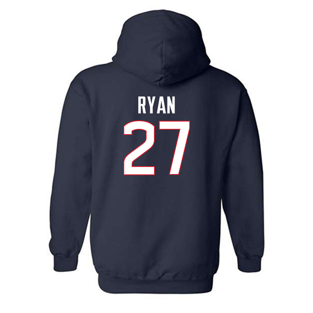 UConn - NCAA Men's Soccer : Jack Ryan - Classic Shersey Hooded Sweatshirt-1