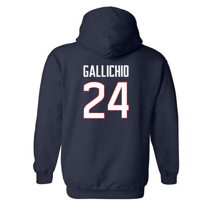 UConn - NCAA Men's Lacrosse : Eric Gallichio - Classic Shersey Hooded Sweatshirt-1