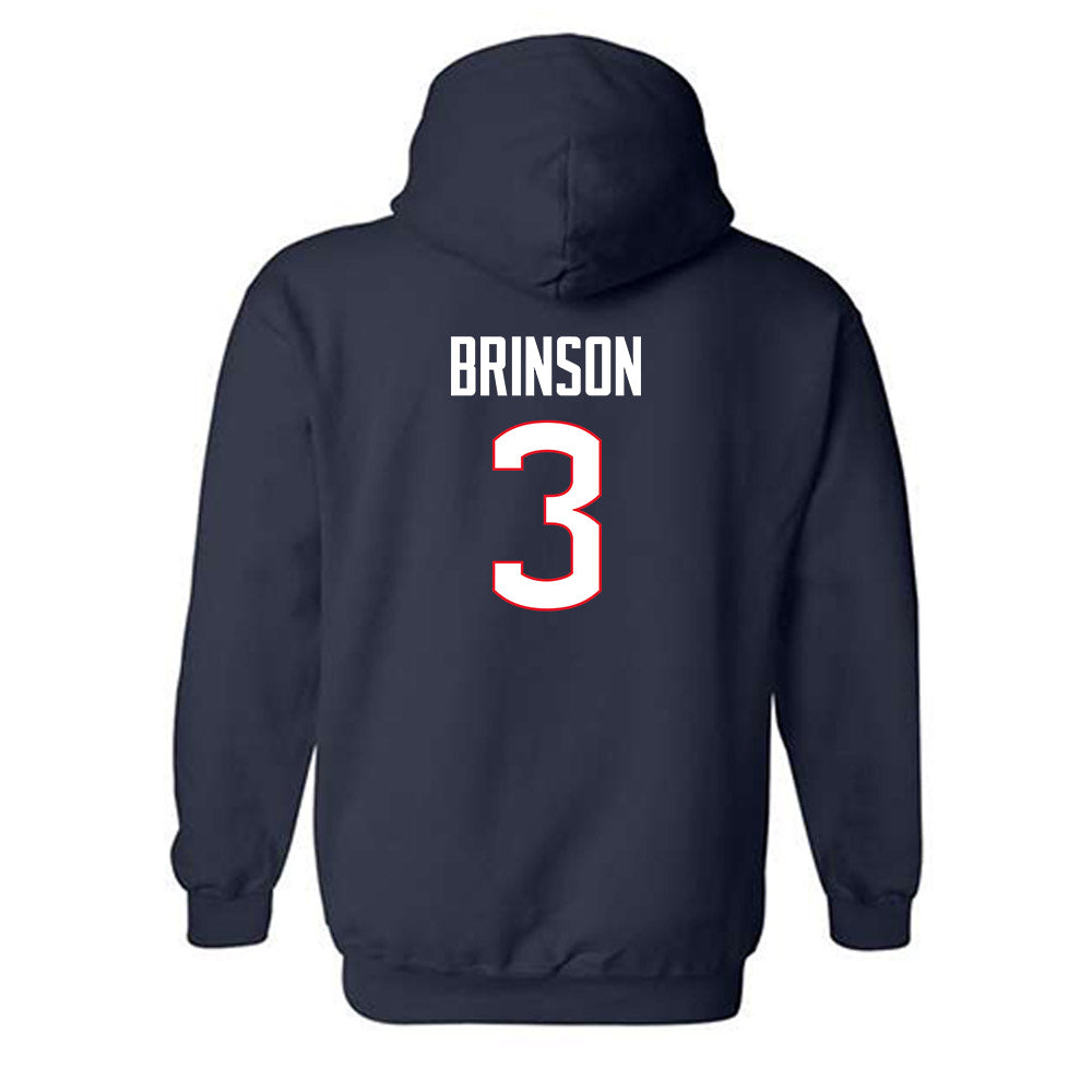 UConn - NCAA Football : D'Mon Brinson - Classic Shersey Hooded Sweatshirt