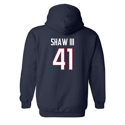 UConn - NCAA Baseball : Gregory Shaw III - Classic Shersey Hooded Sweatshirt