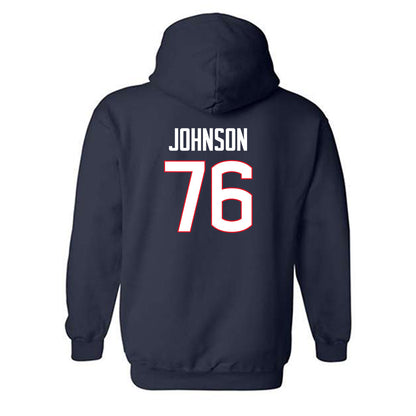 UConn - NCAA Football : Toriyan Johnson - Classic Shersey Hooded Sweatshirt