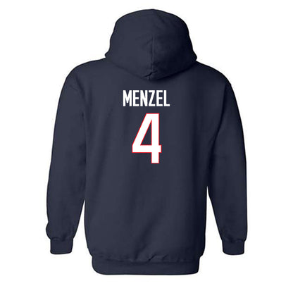 UConn - NCAA Baseball : Evan Menzel - Classic Shersey Hooded Sweatshirt-1