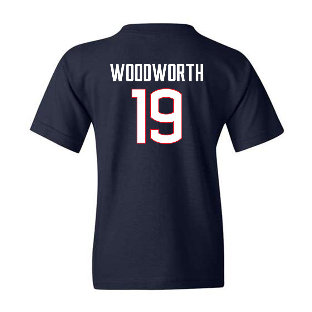 UConn - NCAA Women's Ice Hockey : Megan Woodworth - Classic Shersey Youth T-Shirt