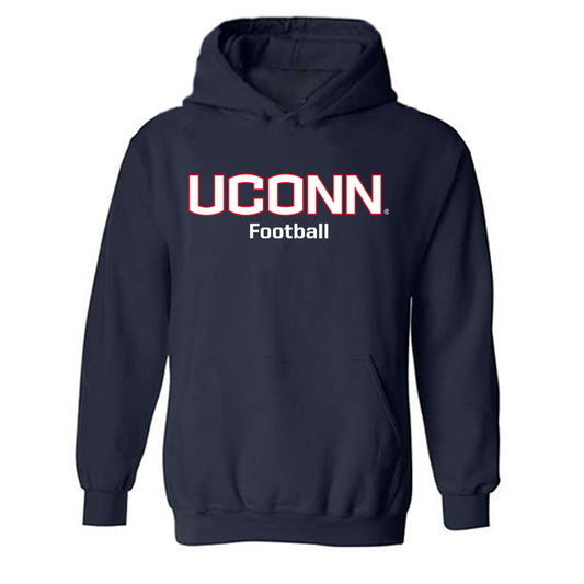 UConn - NCAA Football : Julian Allen - Classic Shersey Hooded Sweatshirt-0