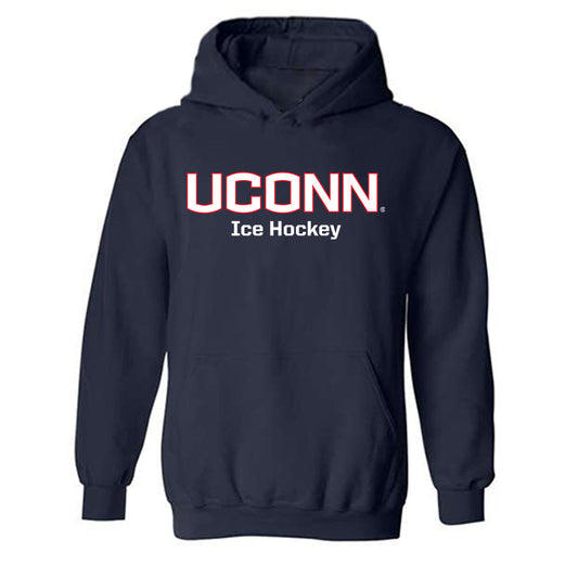 UConn - NCAA Men's Ice Hockey : Ethan Gardula - Classic Shersey Hooded Sweatshirt-0