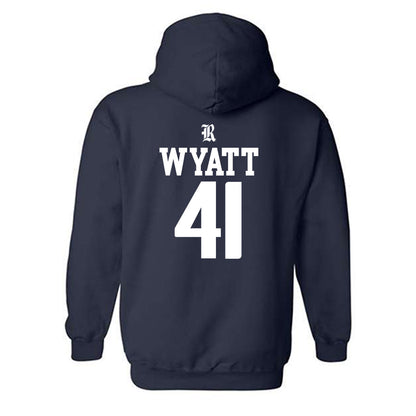 Rice - NCAA Football : Plae Wyatt - Classic Shersey Hooded Sweatshirt-1