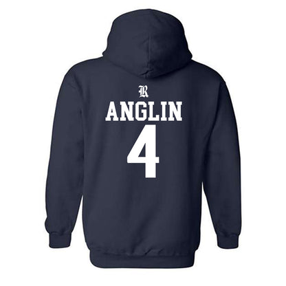 Rice - NCAA Men's Basketball : Denver Anglin - Classic Shersey Hooded Sweatshirt-1