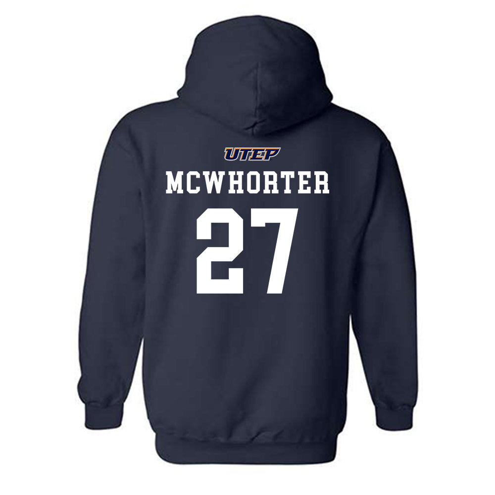 UTEP - NCAA Football : Miles McWhorter - Hooded Sweatshirt