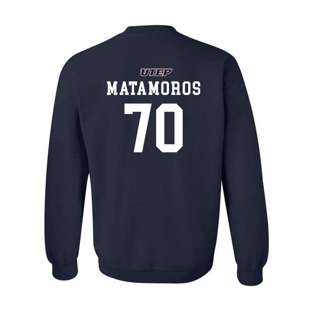 UTEP - NCAA Football : Luka Matamoros - Classic Shersey Crewneck Sweatshirt