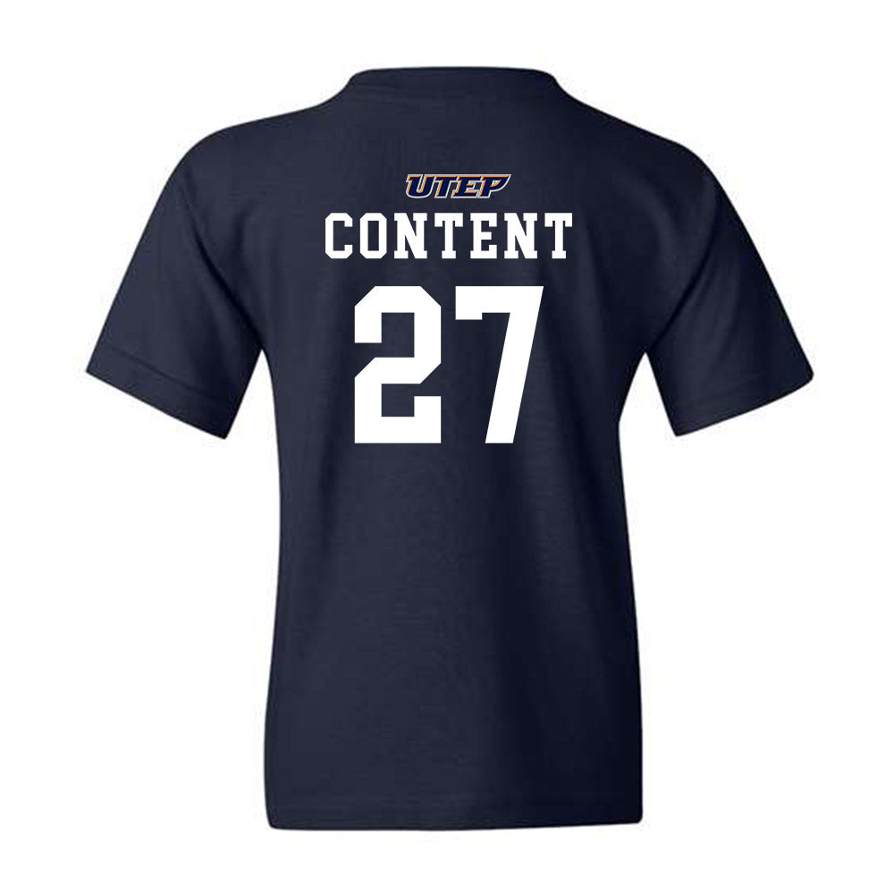 UTEP - NCAA Football : Justin Content - Classic Shersey Youth T-Shirt