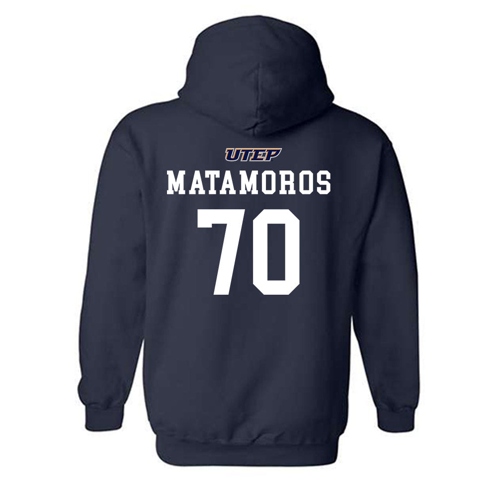 UTEP - NCAA Football : Luka Matamoros - Classic Shersey Hooded Sweatshirt