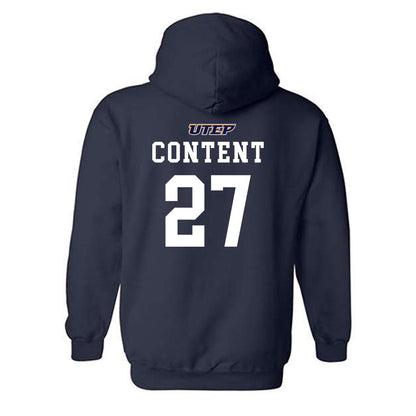 UTEP - NCAA Football : Justin Content - Classic Shersey Hooded Sweatshirt