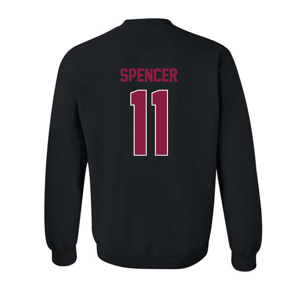 Virginia Tech - NCAA Football : Isaiah Spencer - Sports Shersey Crewneck Sweatshirt-1