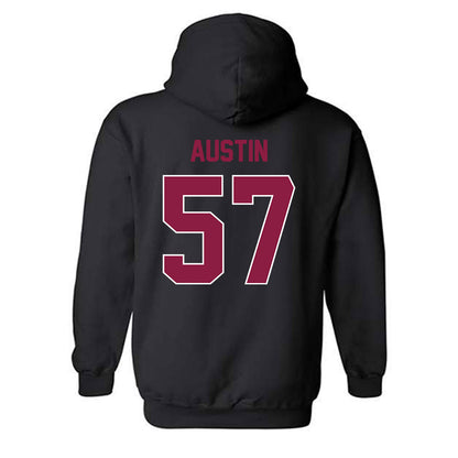 Virginia Tech - NCAA Football : Lucas Austin - Sports Shersey Hooded Sweatshirt-1