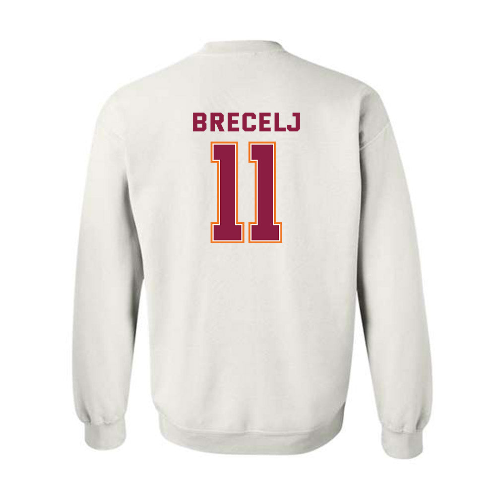 Virginia Tech - NCAA Women's Basketball : Spela Brecelj - Sports Shersey Crewneck Sweatshirt-1