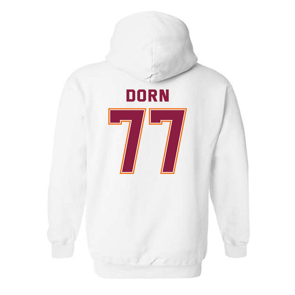 Virginia Tech - NCAA Men's Basketball : Antonio Dorn - Sports Shersey Hooded Sweatshirt-1