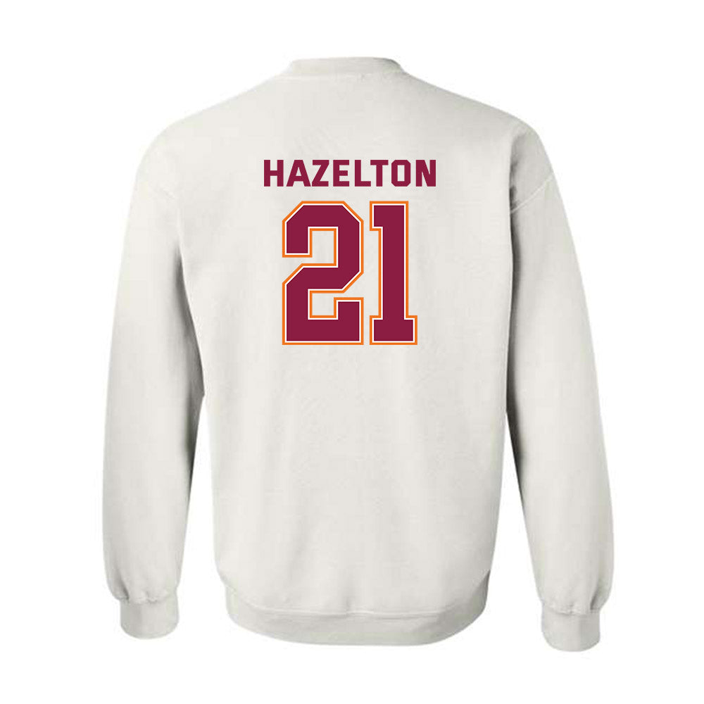 Virginia Tech - NCAA Women's Basketball : Myah Hazelton - Sports Shersey Crewneck Sweatshirt-1