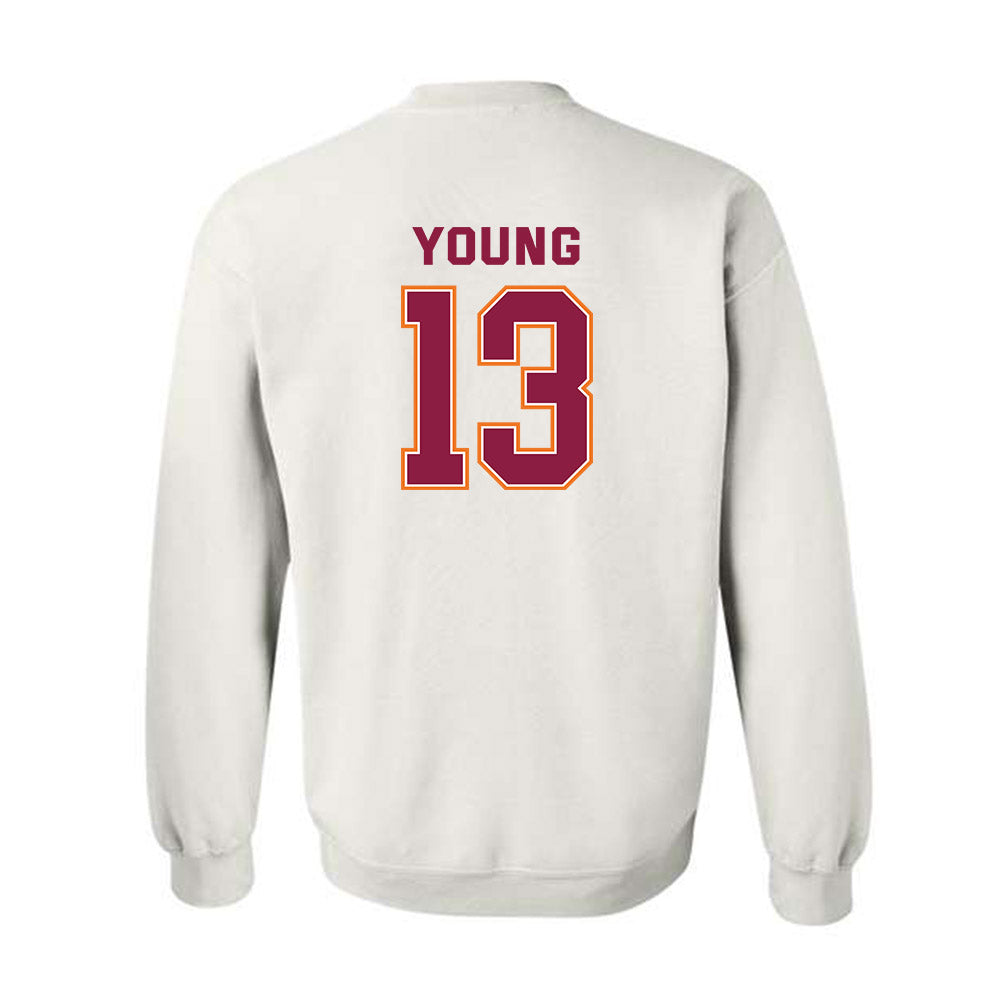 Virginia Tech - NCAA Men's Basketball : Jaydon Young - Sports Shersey Crewneck Sweatshirt