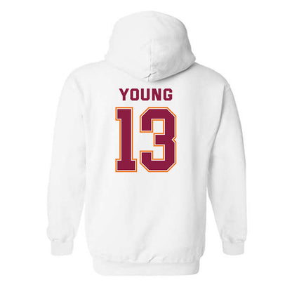 Virginia Tech - NCAA Men's Basketball : Jaydon Young - Sports Shersey Hooded Sweatshirt