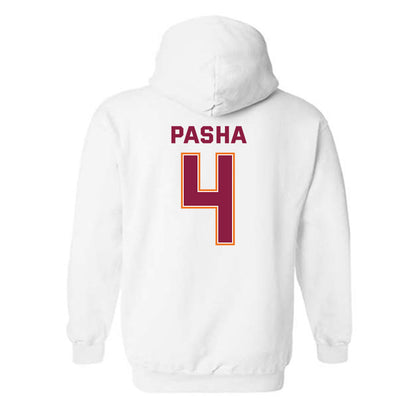 Virginia Tech - NCAA Men's Basketball : Izaiah Pasha - Sports Shersey Hooded Sweatshirt-1