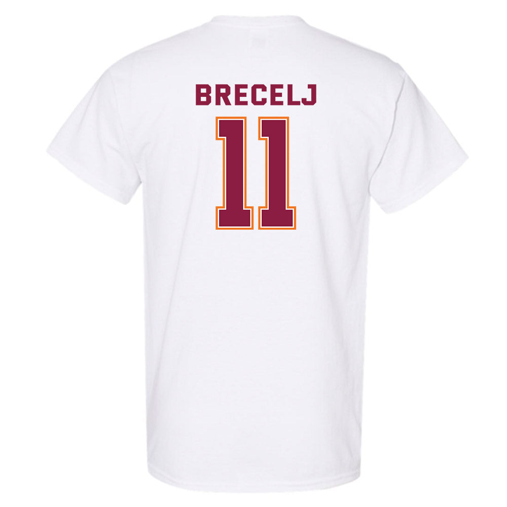 Virginia Tech - NCAA Women's Basketball : Spela Brecelj - Sports Shersey T-Shirt-1