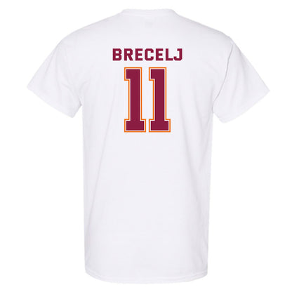 Virginia Tech - NCAA Women's Basketball : Spela Brecelj - Sports Shersey T-Shirt-1