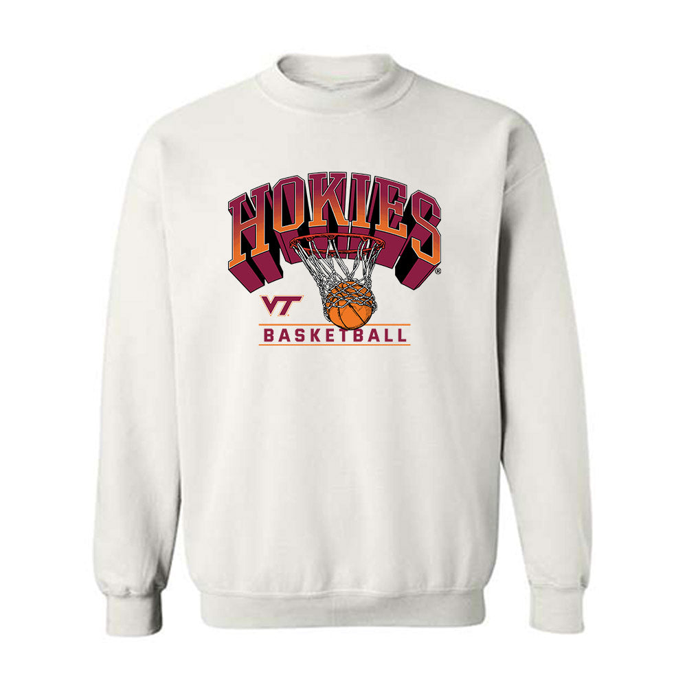 Virginia Tech - NCAA Men's Basketball : Connor Servan - Sports Shersey Crewneck Sweatshirt