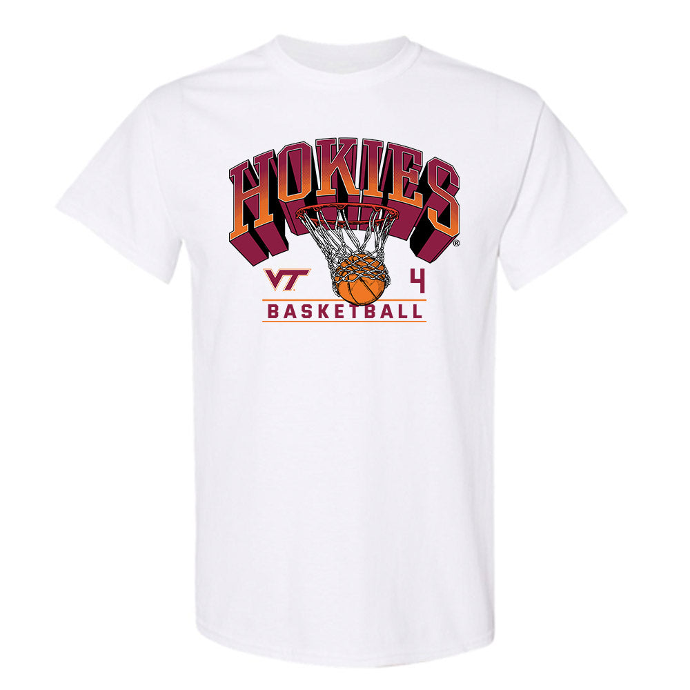 Virginia Tech - NCAA Men's Basketball : Izaiah Pasha - Sports Shersey T-Shirt-0