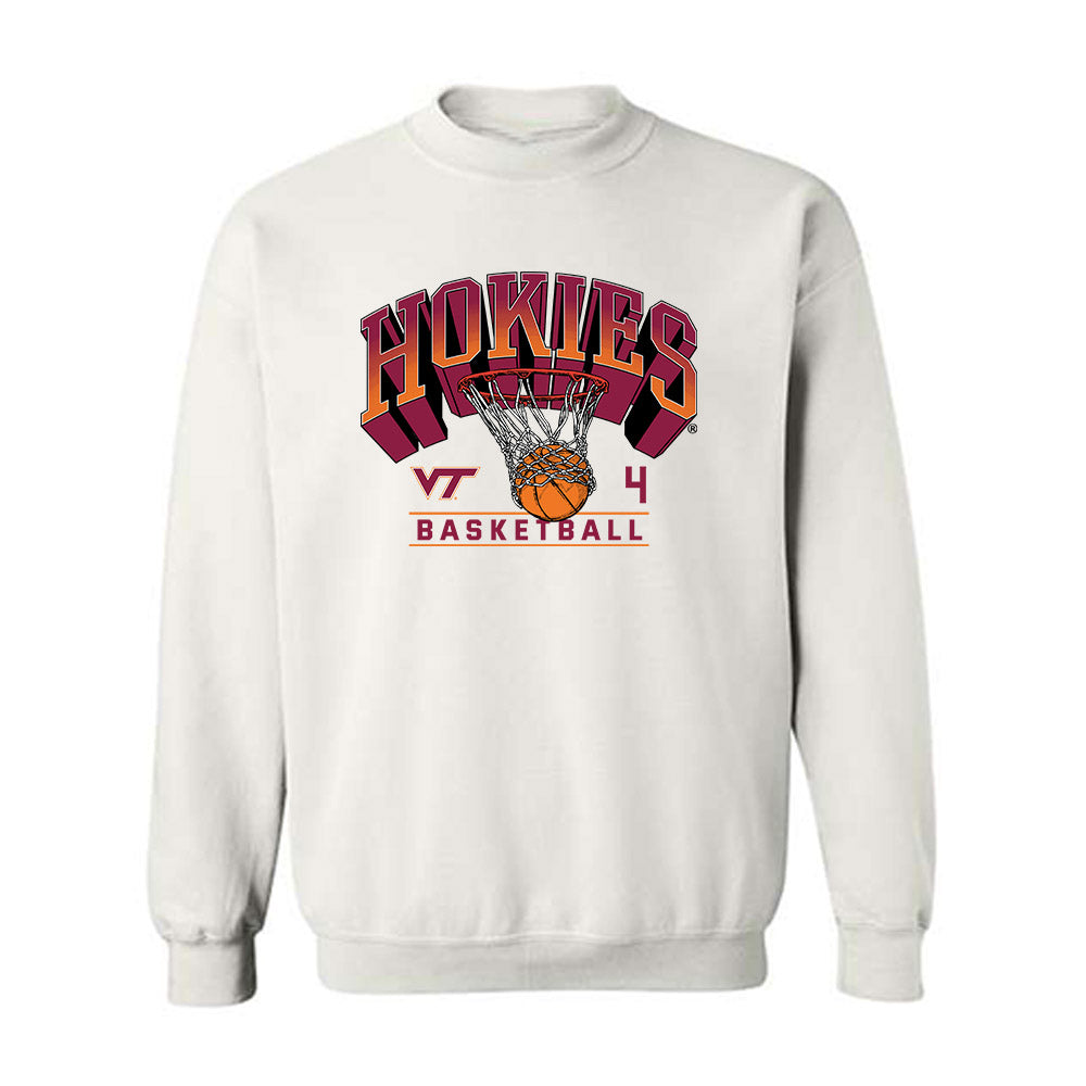 Virginia Tech - NCAA Men's Basketball : Izaiah Pasha - Sports Shersey Crewneck Sweatshirt-0
