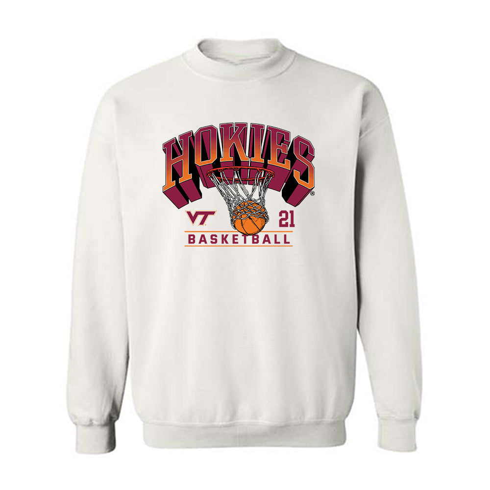 Virginia Tech - NCAA Men's Basketball : Ryan Jones Jr - Sports Shersey Crewneck Sweatshirt