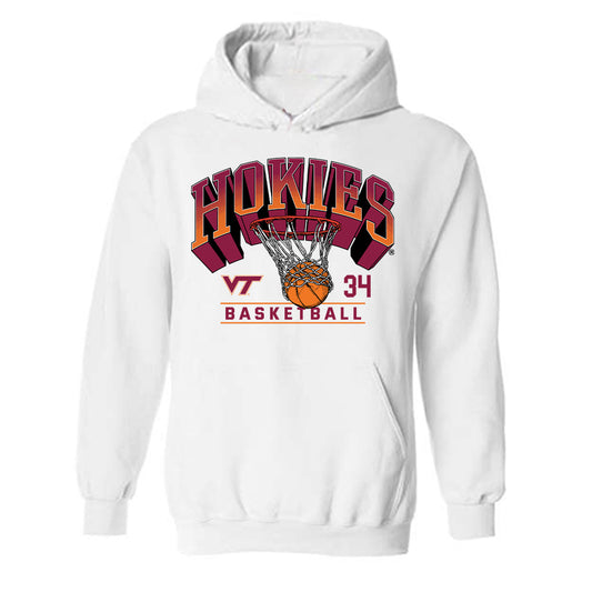 Virginia Tech - NCAA Women's Basketball : Kayl Petersen - Sports Shersey Hooded Sweatshirt-0