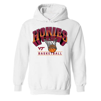 Virginia Tech - NCAA Men's Basketball : Connor Servan - Sports Shersey Hooded Sweatshirt