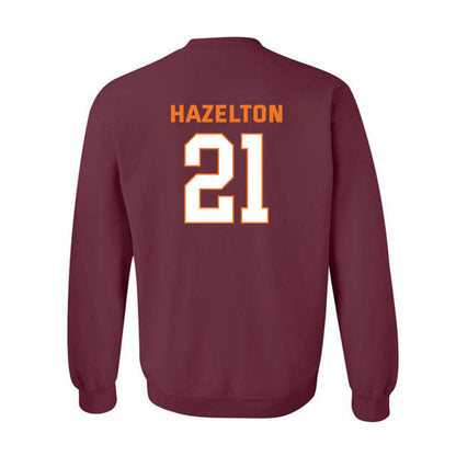 Virginia Tech - NCAA Women's Basketball : Myah Hazelton - Sports Shersey Crewneck Sweatshirt-1