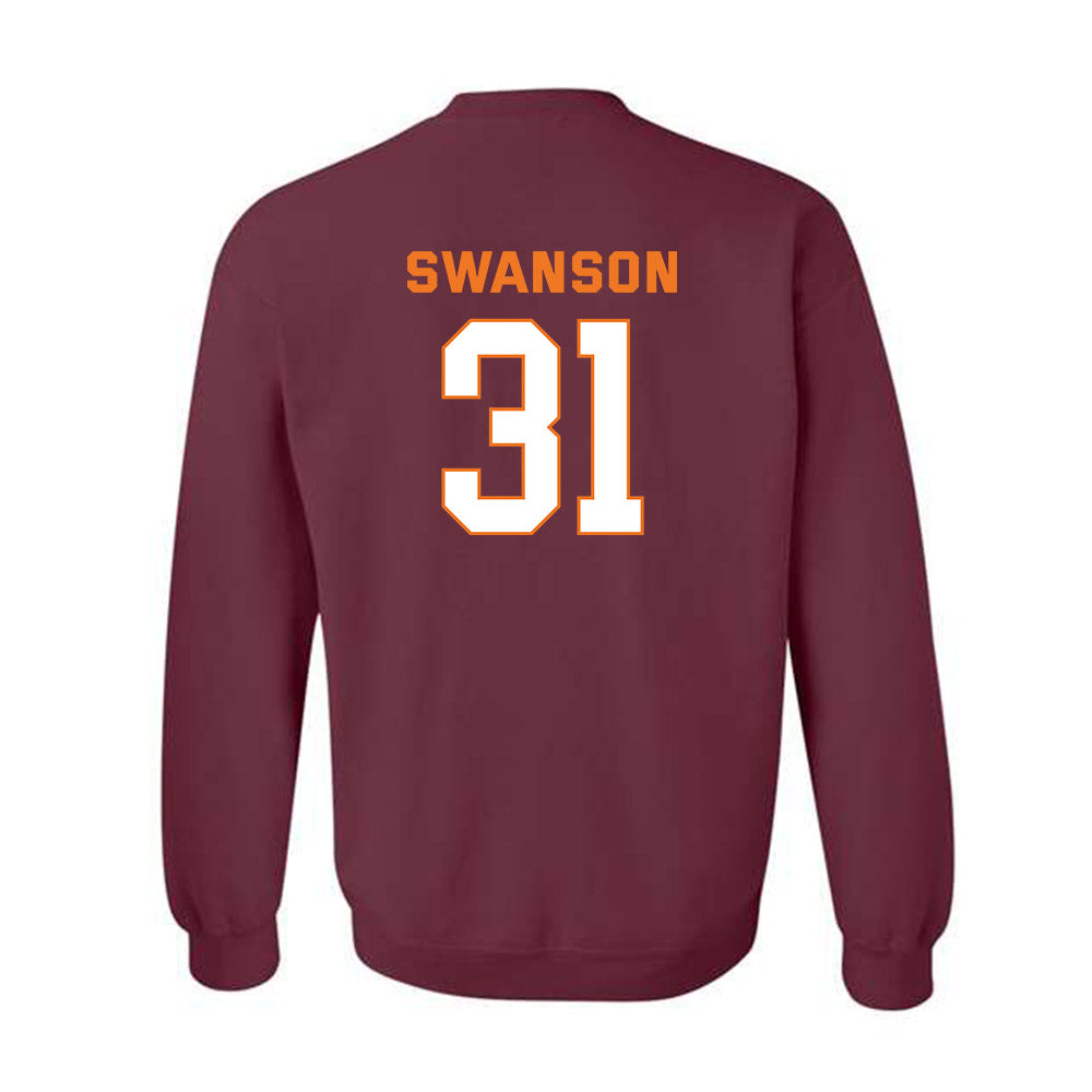 Virginia Tech - NCAA Women's Basketball : Sophie Swanson - Sports Shersey Crewneck Sweatshirt-1