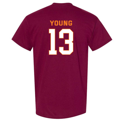 Virginia Tech - NCAA Men's Basketball : Jaydon Young - Sports Shersey T-Shirt