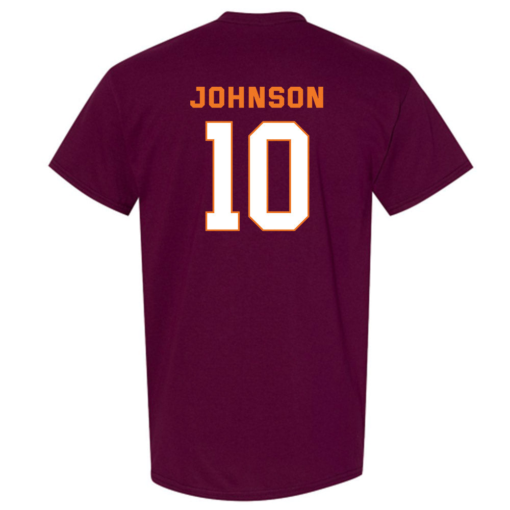 Virginia Tech - NCAA Men's Basketball : Tyler Johnson - Sports Shersey T-Shirt-1