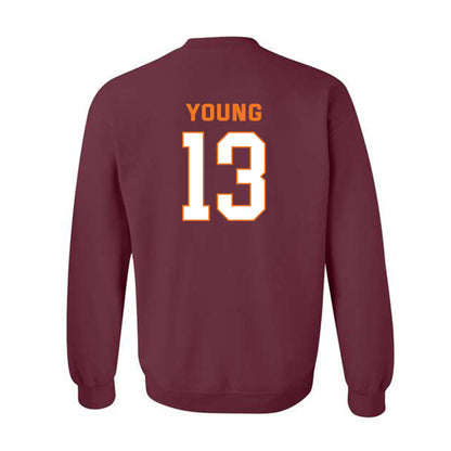 Virginia Tech - NCAA Men's Basketball : Jaydon Young - Sports Shersey Crewneck Sweatshirt