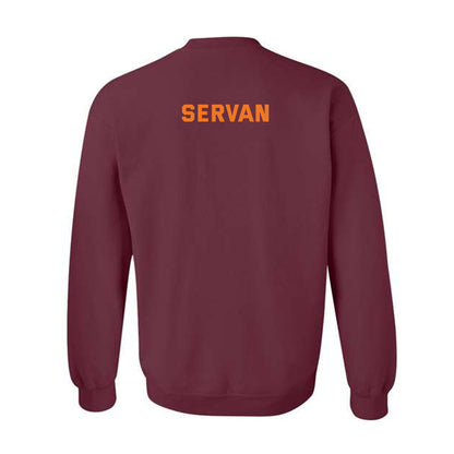 Virginia Tech - NCAA Men's Basketball : Connor Servan - Sports Shersey Crewneck Sweatshirt