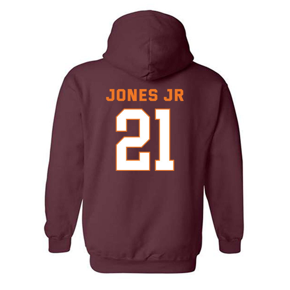 Virginia Tech - NCAA Men's Basketball : Ryan Jones Jr - Sports Shersey Hooded Sweatshirt