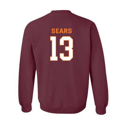Virginia Tech - NCAA Women's Basketball : Kate Sears - Sports Shersey Crewneck Sweatshirt-1