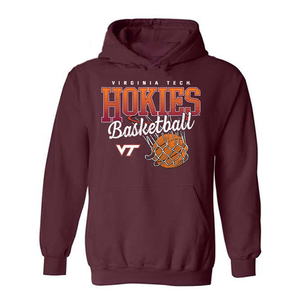 Virginia Tech - NCAA Women's Basketball : Sophie Swanson - Sports Shersey Hooded Sweatshirt-0